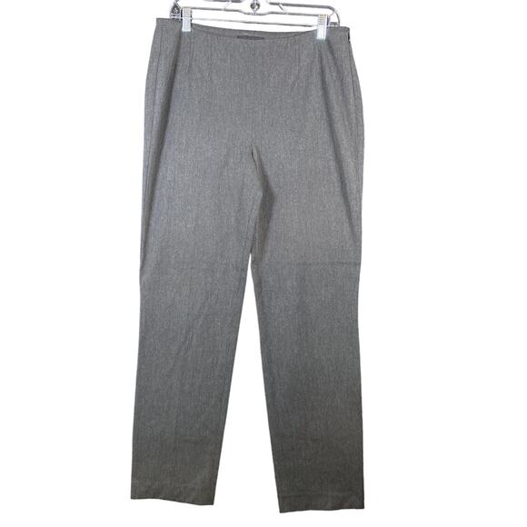 Talbots Womens Pants Gray Side Zip High Rise Straight Leg Workwear Stretch 10 - Picture 1 of 13